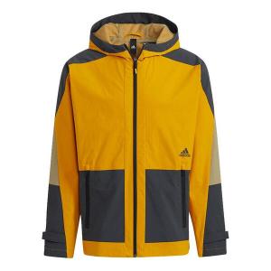 Куртка adidas Th Wv Block Jkt Colorblock Hooded Jacket Gold Color, мультиколор