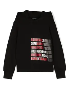 Худи с логотипом DSQUARED2 KIDS, черный