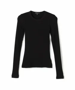 Пуловер из хлопка с ребристым вырезом и круглым вырезом WCGR3245