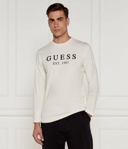 Лонгслив Guess Underwear Regular Fit, экрю