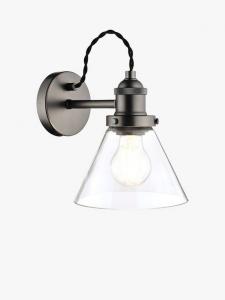 Светильник настенный Isaac Glass Laura Ashley, Industrial Nickel