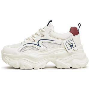 Кроссовки женские толстые низкие Teenmix, серебряный