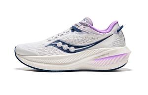 Женские беговые кроссовки Saucony Triumph 21, белый/фиолетовый