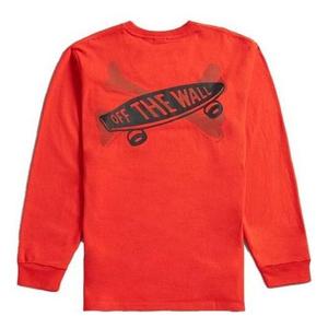 Футболка vault x wtaps long sleeve t-shirt 'orange' Vans, оранжевый
