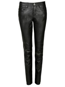 JCC Кожаные брюки 31019444 черного цвета