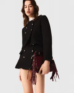 Женская короткая куртка с золотыми пуговицами Maje