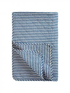 Хлопковое одеяло с синими полосками IB Laursen