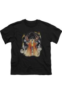 Футболка с принтом Супермена 218, детская, с коротким рукавом Gildan, черный