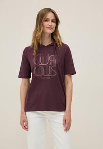 Футболка Cecil MIT WORDING, Rot/Berry