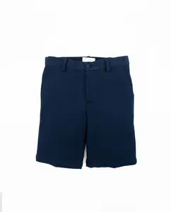 Хлопковые шорты-бермуды для мальчика со шлевками для ремня Fina Ejerique, темно-синий