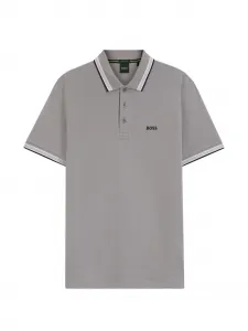 Рубашка поло Boss, серый