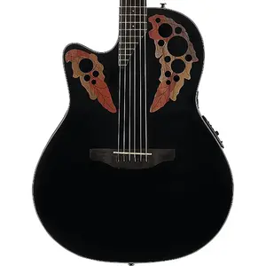 Ovation CE44L-5 Celebrity Elite для левшей, средней глубины, черный