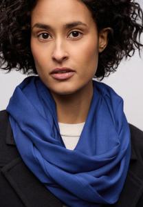 Шарф Street One LOOP IN UNIFARBE, Blau/Dark Blue