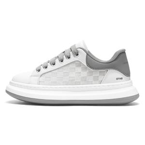 Износостойкие, легкие, амортизирующие, низкие детские кроссовки для скейтбординга, подростковые Kung Fu partners, белый/серый