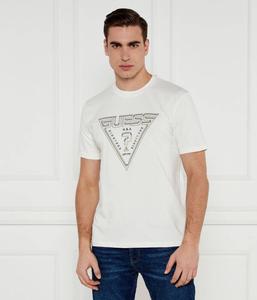 Футболка мужская Guess Active хлопковая с логотипом, экрю