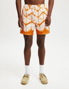 Короткие шорты Cotton On Easy с оранжевым абстрактным принтом Cotton On