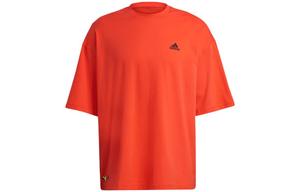 Футболка унисекс наполовину неоновая красная Adidas