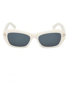 Geometric Солнцезащитные очки Emilio Pucci, Shiny White & Blue