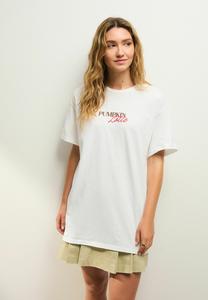 Футболка Next OVERSIZED PUMPKIN LATTE RECIPE AUTUMNAL GRAPHIC SHORT SLEEVE CREW NECK, Ecru/White