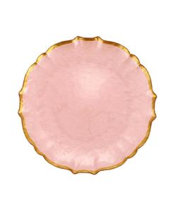Барочная стеклянная обеденная тарелка, 10,5 дюймов VIETRI, розовый