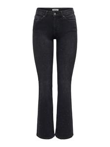 Расклешенные джинсы ONLY ONLBLUSH, Black Denim