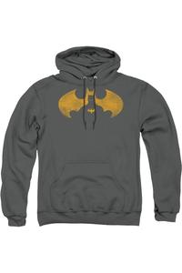 Толстовка с капюшоном Batman Bat Symbol Knockout для взрослых Gildan, цвет charcoal