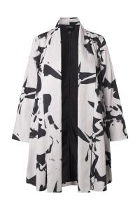 Куртка межсезонная Ulla Popken, черный/белый