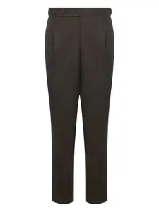 Брюки со складками Franzese Collection, коричневый