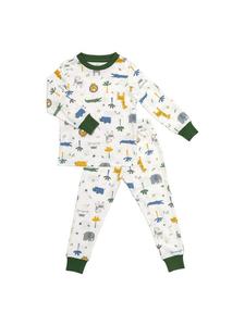 Schlummersack Детская пижама из органического хлопка темно-зеленого цвета