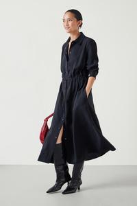 Платье рубашка миди Martina Hush, черный