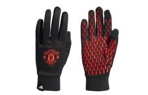 Переработанные полиэстеровые силиконовые перчатки унисекс черные Adidas