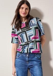 Футболка с принтом Cecil, белый