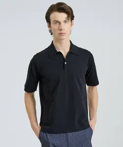 Вязаная рубашка-поло Limit Twist/Вязаная рубашка-поло с коротким рукавом Предзаказ Designworks, цвет Black