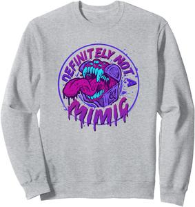 Толстовка с культовым логотипом Dungeons & Dragons Definitely Not A Mimic, серая