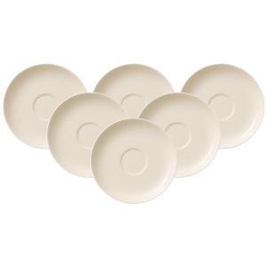 Кофейные блюдца for me, набор из 6 шт. Villeroy & Boch, белый