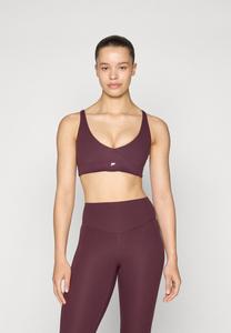 Спортивный бюстгальтер с легкой поддержкой PURELUXE LONGLINE LOW IMPACT BRA Fabletics, темно-красный
