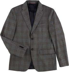 Мужской спортивный пиджак Tommy Hilfiger Modern Fit Plaid на две пуговицы, Gray