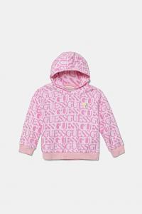 Детская хлопковая толстовка Guess, розовый