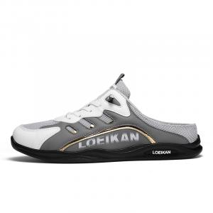 Абразивостойкие закрытые тапочки Men's Captain illy, серый