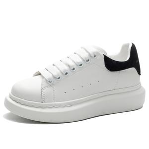 Увеличивающие рост, износостойкие, легкие и дышащие низкие кроссовки для скейтбординга унисекс Ignition, White (Black Leather Heel Tab)