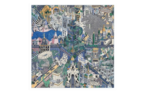 Шелковый шарф унисекс, разноцветный Hermes, мультиколор