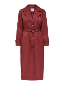 ONLY Демисезонное пальто 'ONLLINE' в цвете Rusty Red