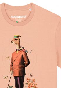 Футболка с принтом FANCY LLAMA watapparel, лососевый