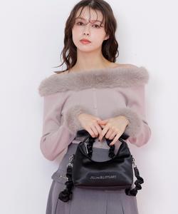 Атласная сумка с ленточной ручкой