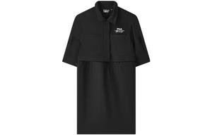 Платье с короткими рукавами женское черное Fila