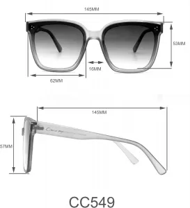 Женские солнцезащитные очки Circus NY By Sam Edelman CC354 увеличенного размера с жемчужным блеском, квадратной формы, Nude