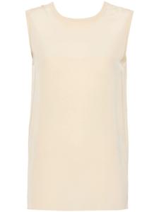 JOSEPH шелковая блузка с отделкой в рубчик, серый