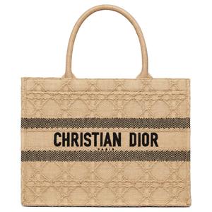 BookTote Сумка-шоппер из лозы Средний размер DIOR Золото/Черный