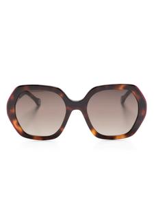 Солнцезащитные очки черепаховой расцветки Carolina Herrera, коричневый