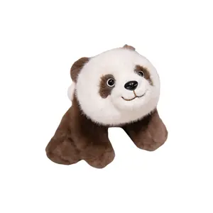 Плюшевая игрушка Floral Panda Dolls высотой 30см/45см/65см Fat Fat Dragon, коричневый